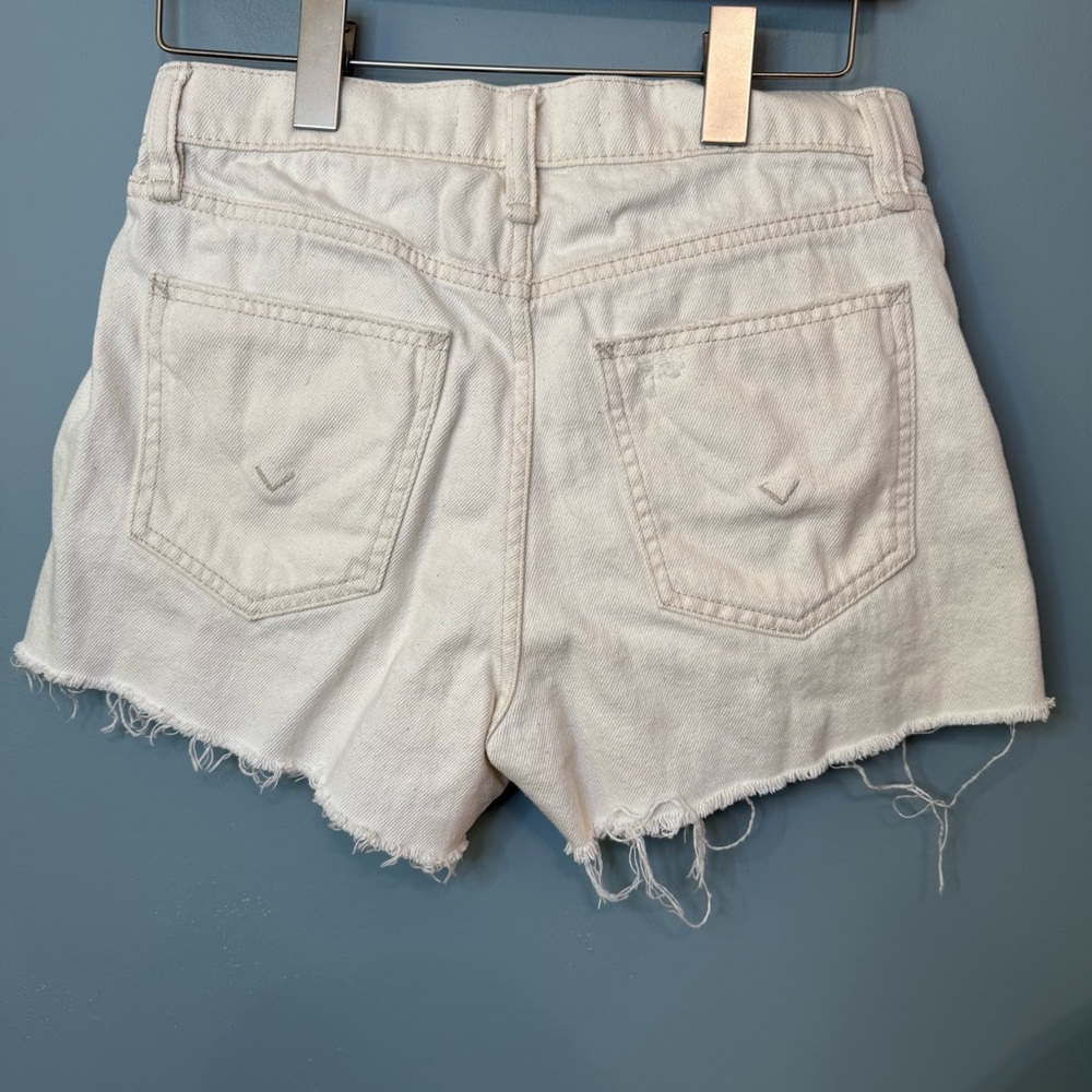 Hudson Lori Star Studded Off White 100% Cotton Denim Shorts. Women’s 26 - Picture 8 of 15